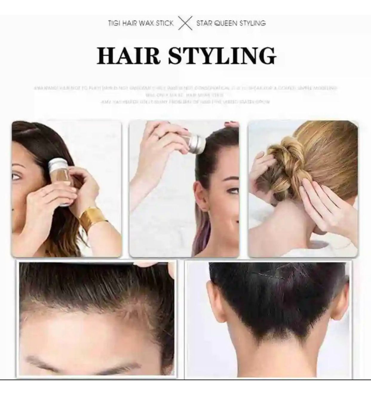 Cera Capilar para peinar el cabello Friz